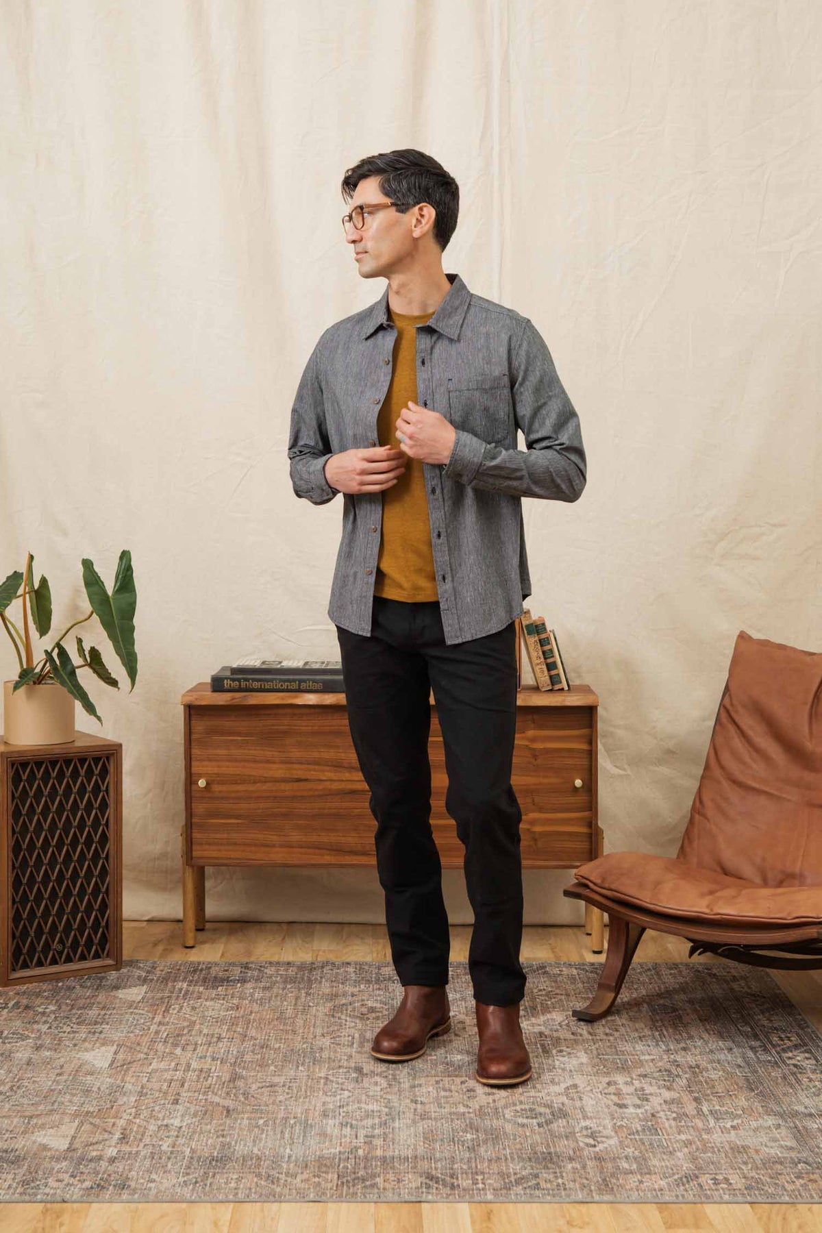 Jude Shirt / Onyx Stripe