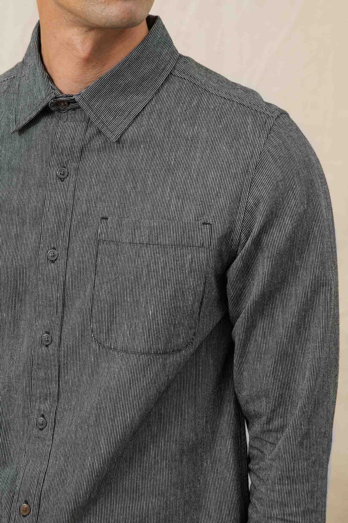 Jude Shirt / Onyx Stripe