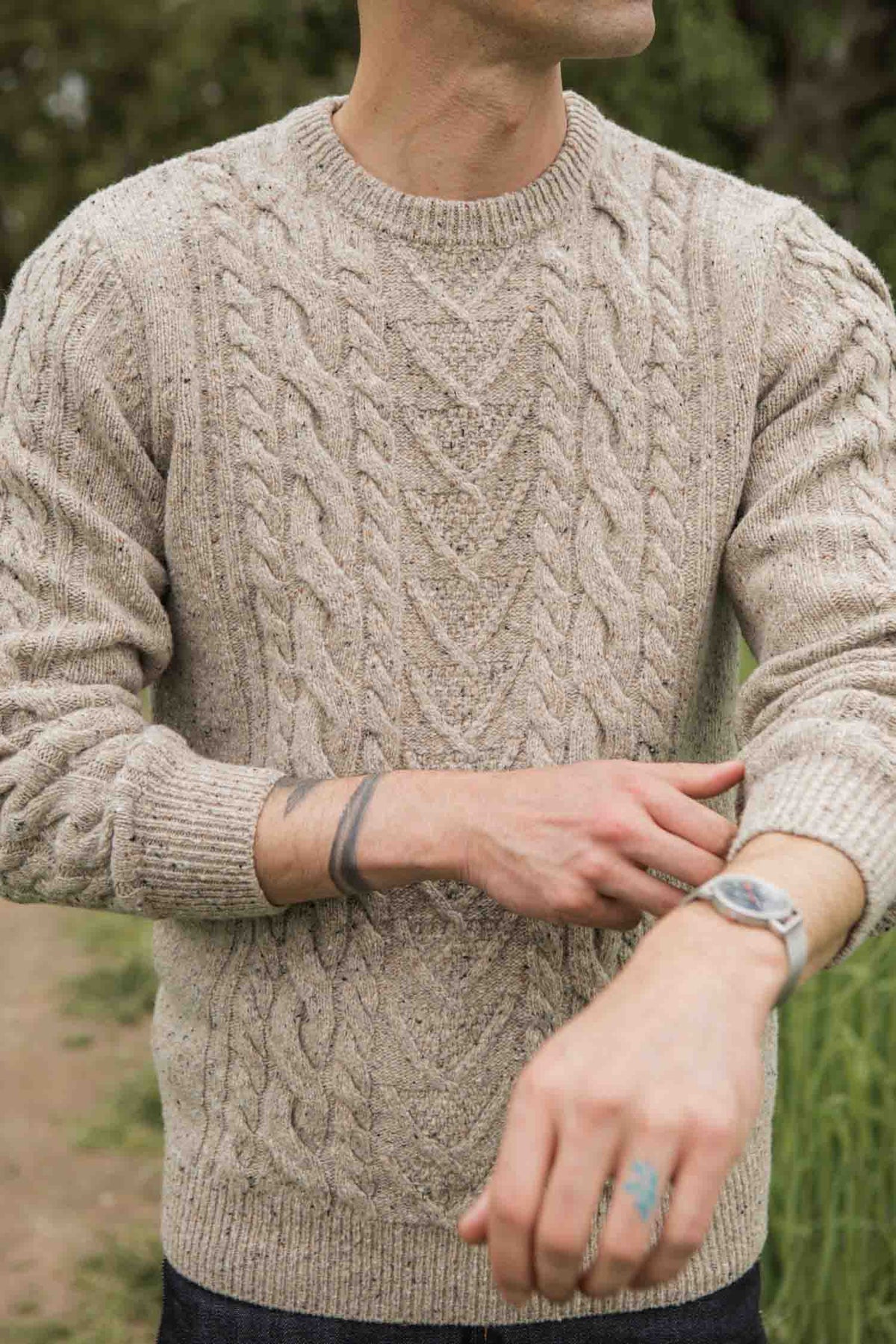 Ludlow Sweater / Flecked Oatmeal