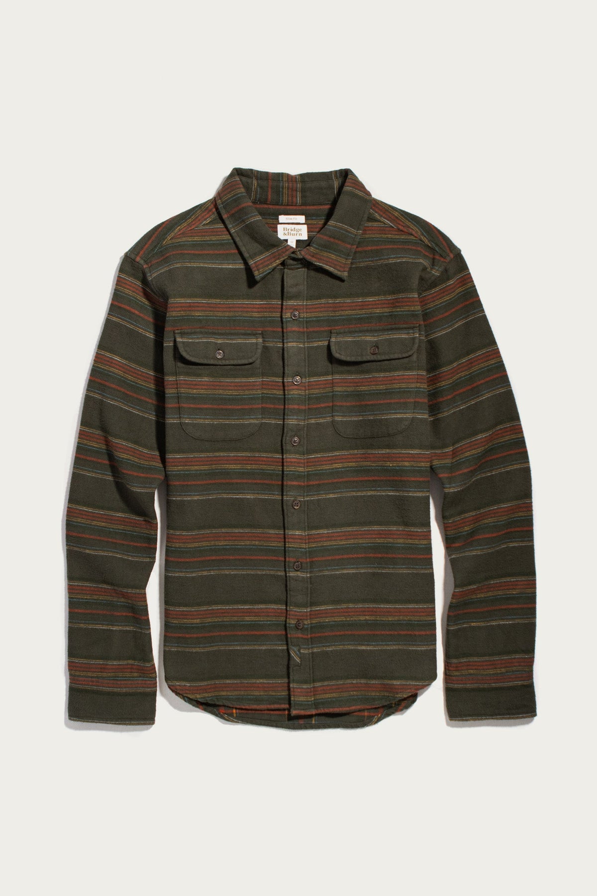Cole Slim Shirt / Mallard Stripe
