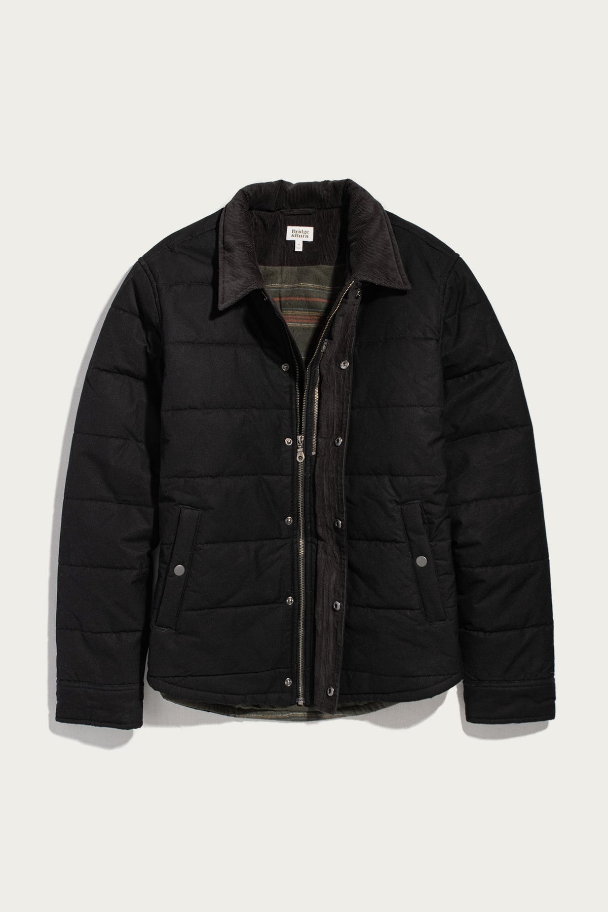 Holman Quilted Jacket / Black Canvas
