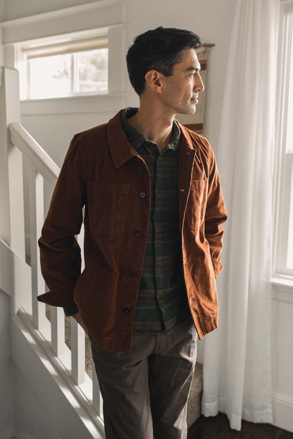 Banks Shirt Jacket / Saddle Brown