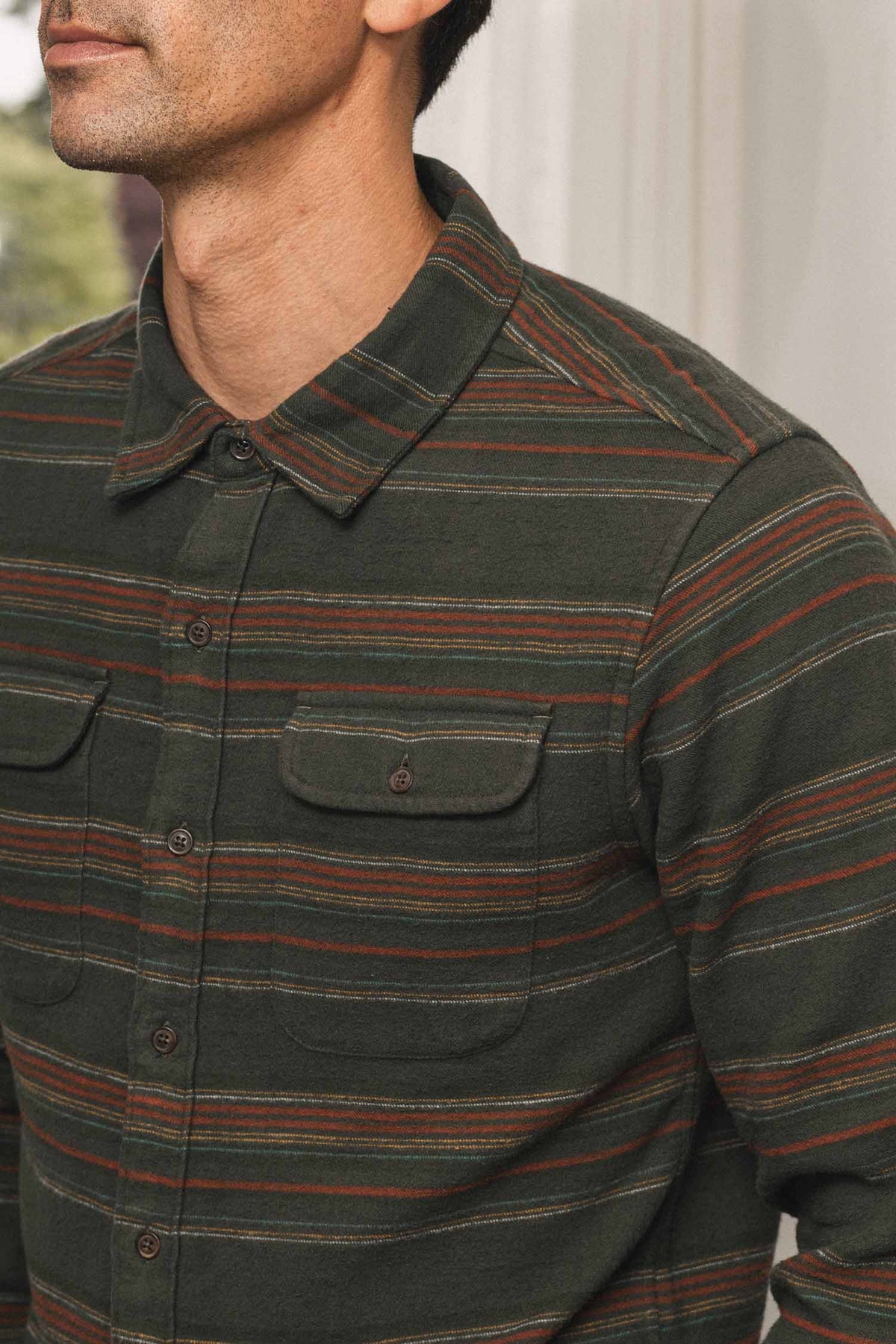 Cole Slim Shirt / Mallard Stripe