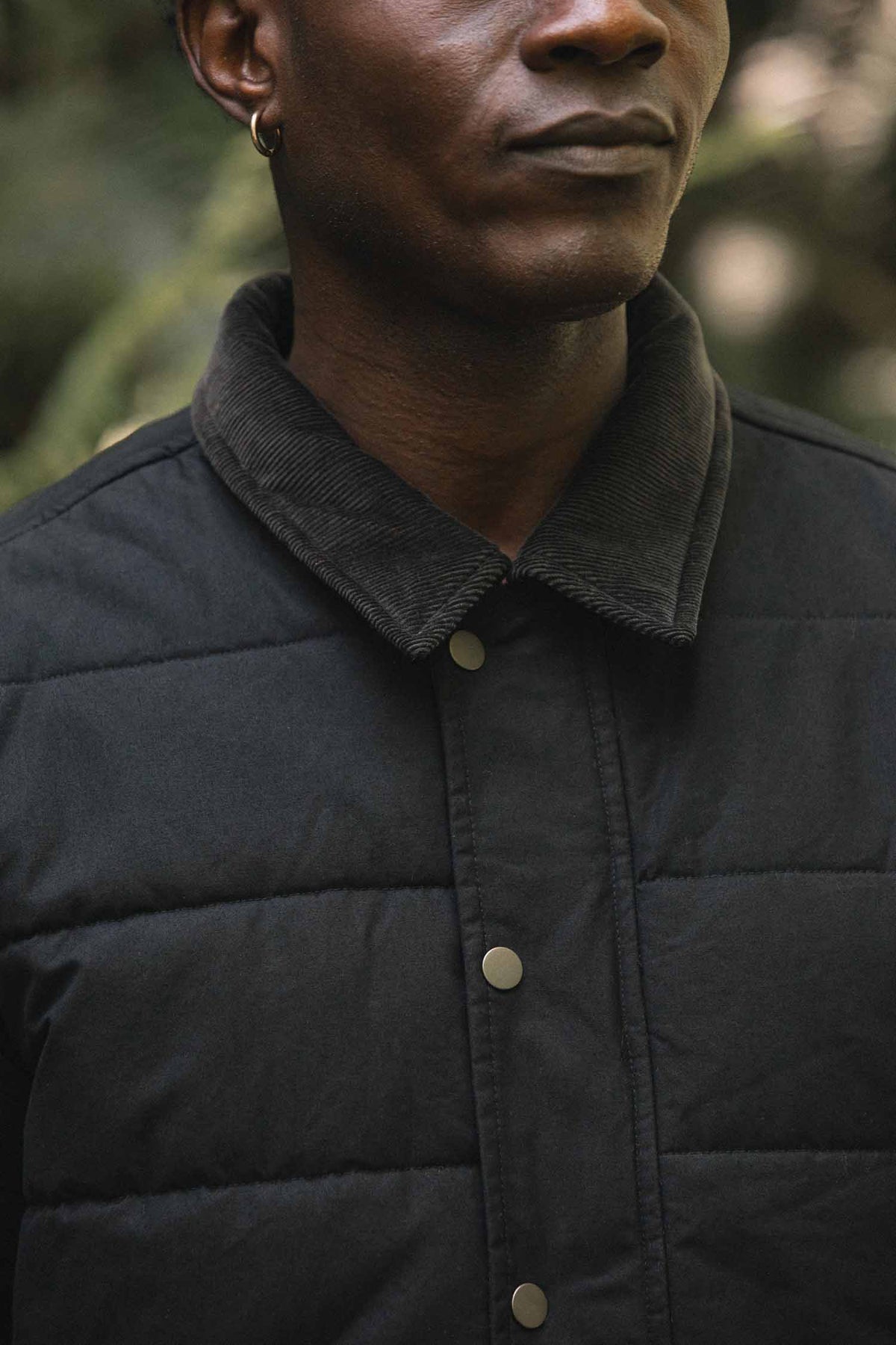 Holman Quilted Jacket / Black Canvas