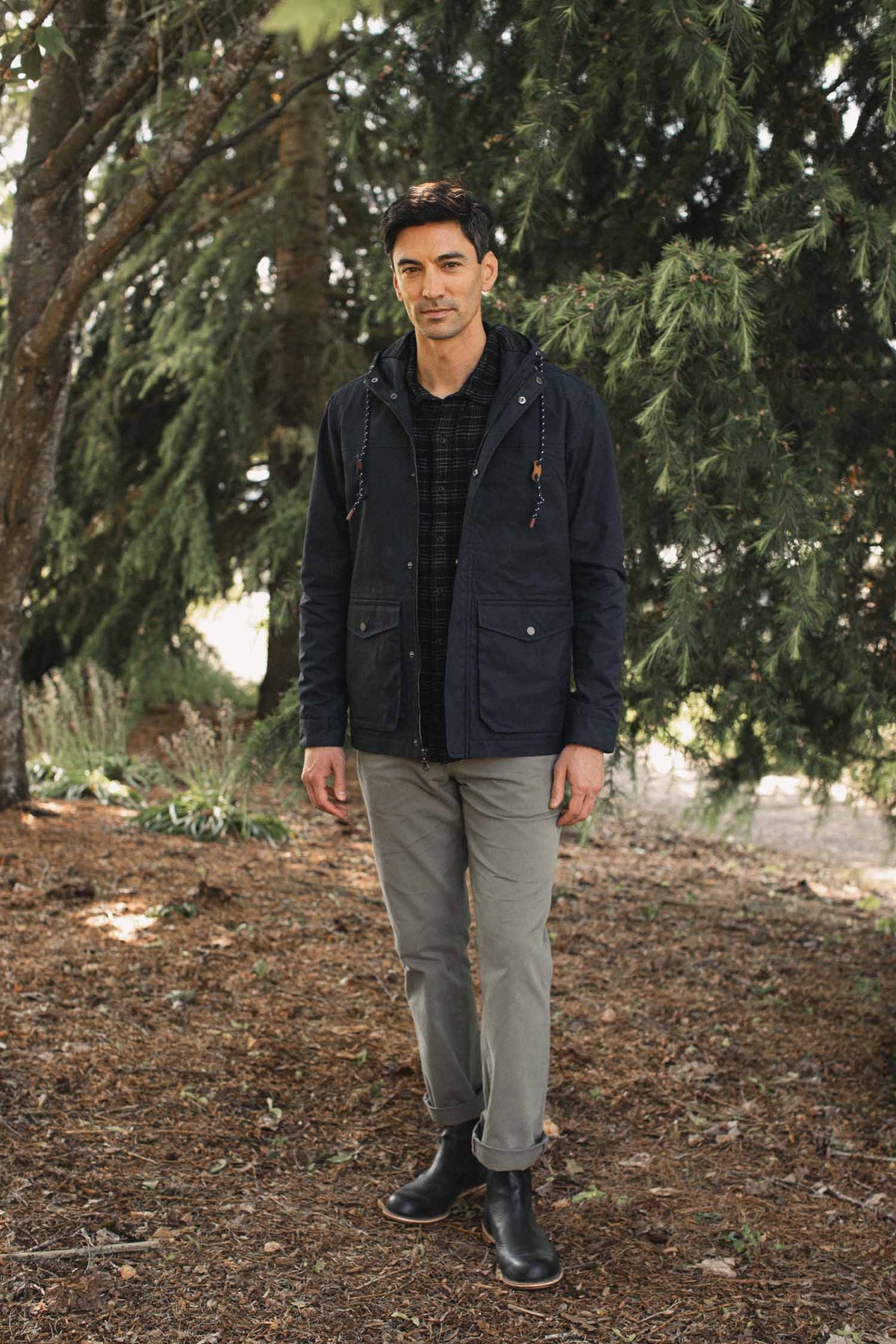 Marshall Jacket / Navy Waxed Canvas