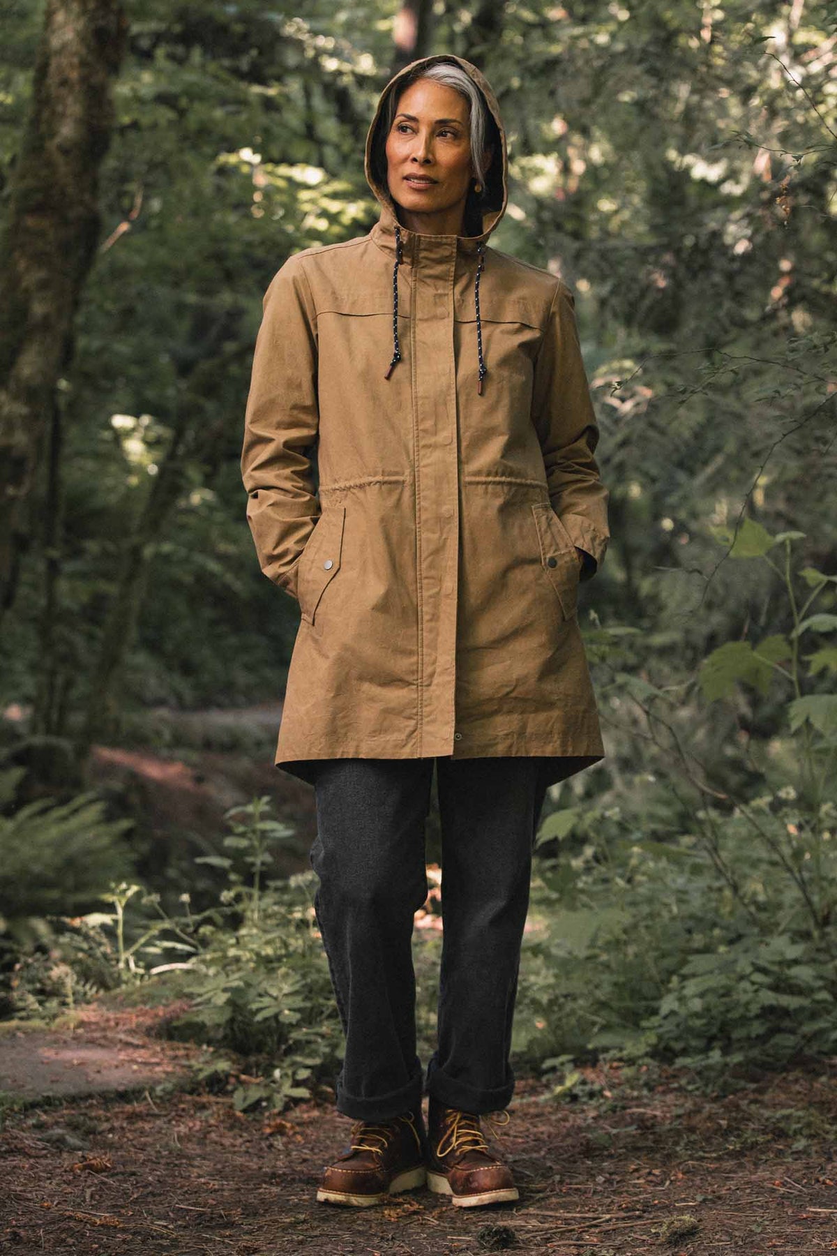 Briar Jacket / Dark Khaki Waxed Canvas