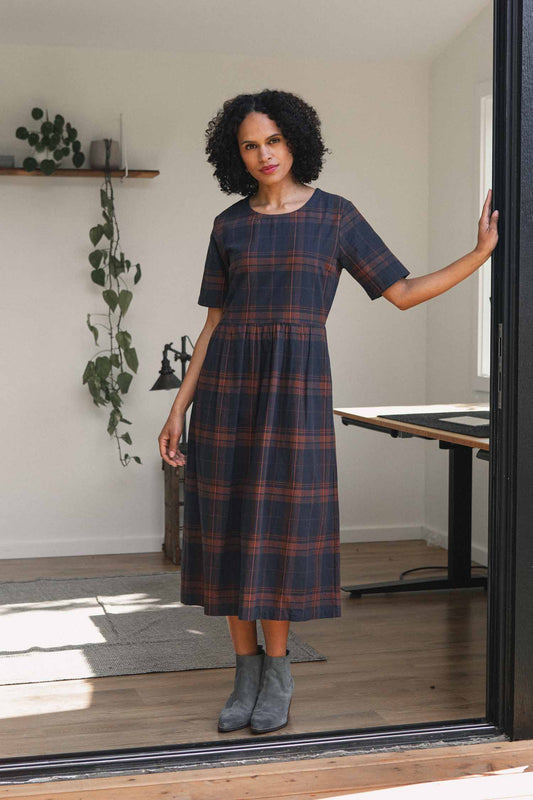 Perry Dress / Cinder Plaid