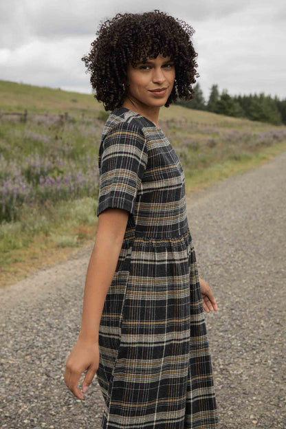 Perry Dress / Volcanic Plaid