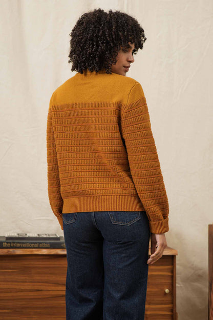 Sabine Sweater / Goldenrod Stripe