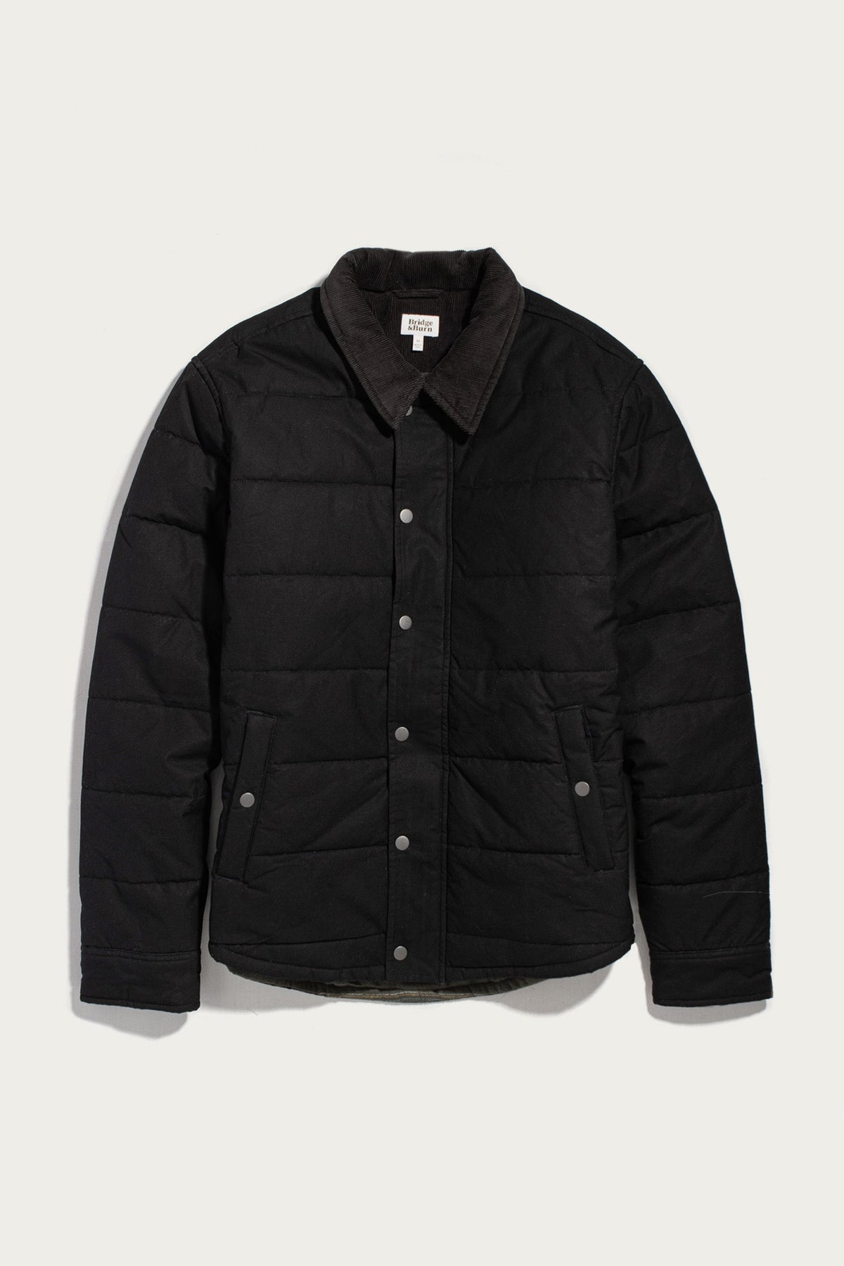 Holman Quilted Jacket / Black Canvas