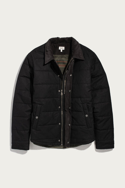 Holman Quilted Jacket / Black Canvas