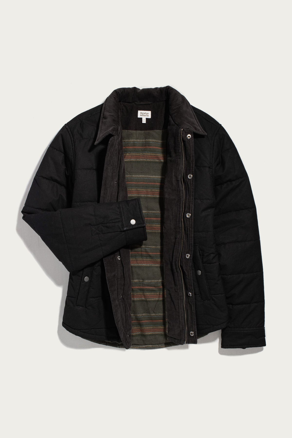 Holman Quilted Jacket / Black Canvas