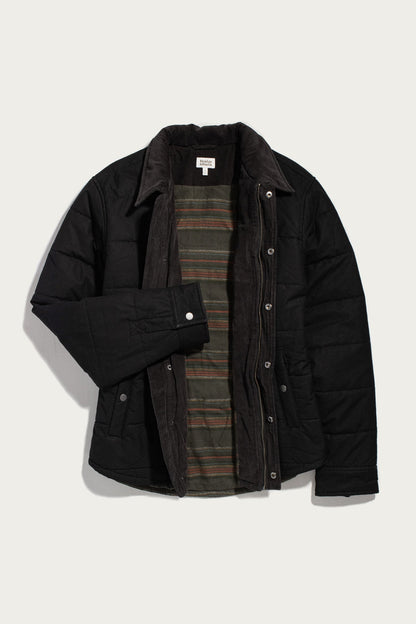 Holman Quilted Jacket / Black Canvas