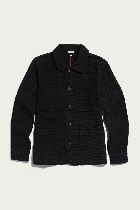 Men's Studio Chore Coat / Washed Black