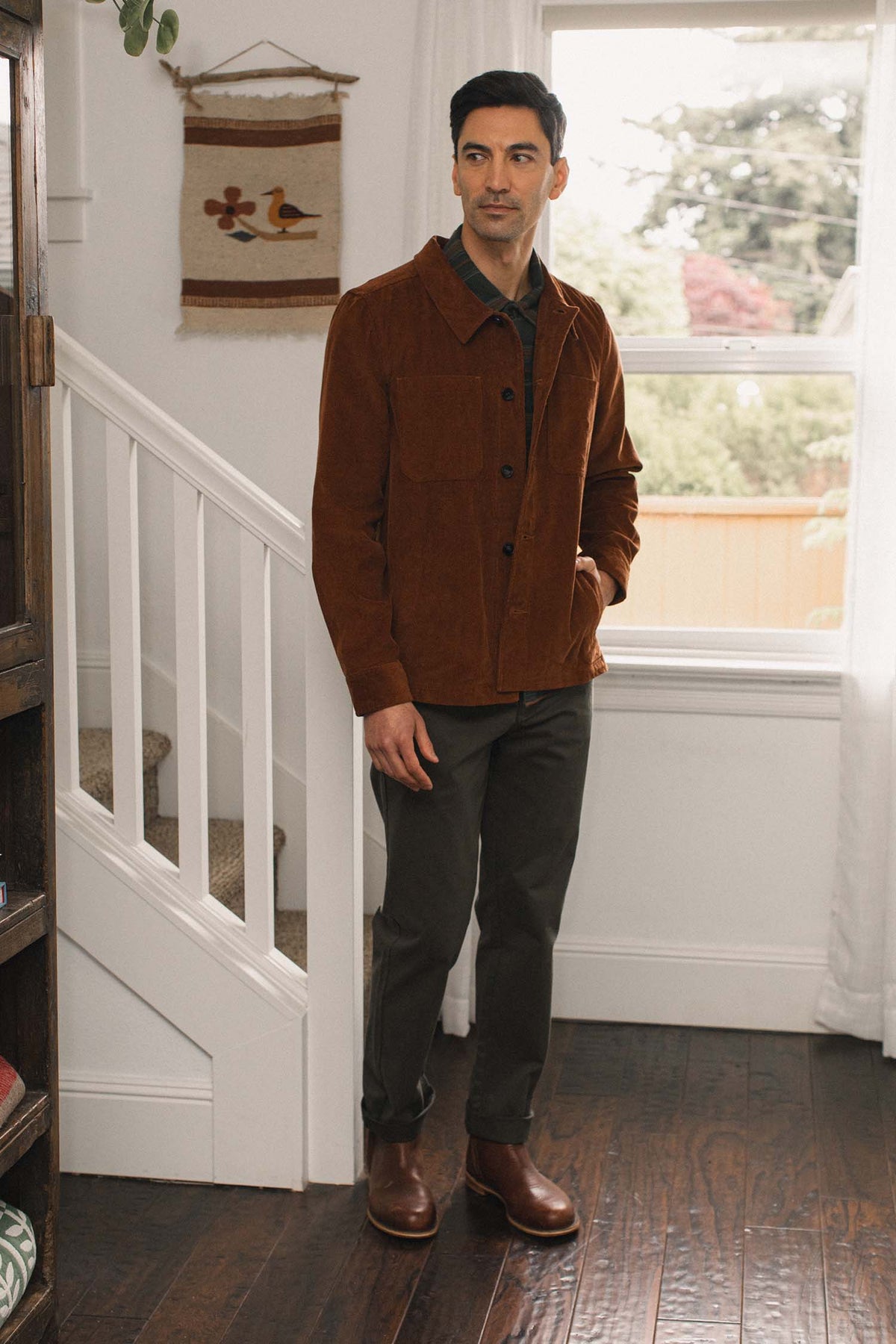 Banks Shirt Jacket / Saddle Brown