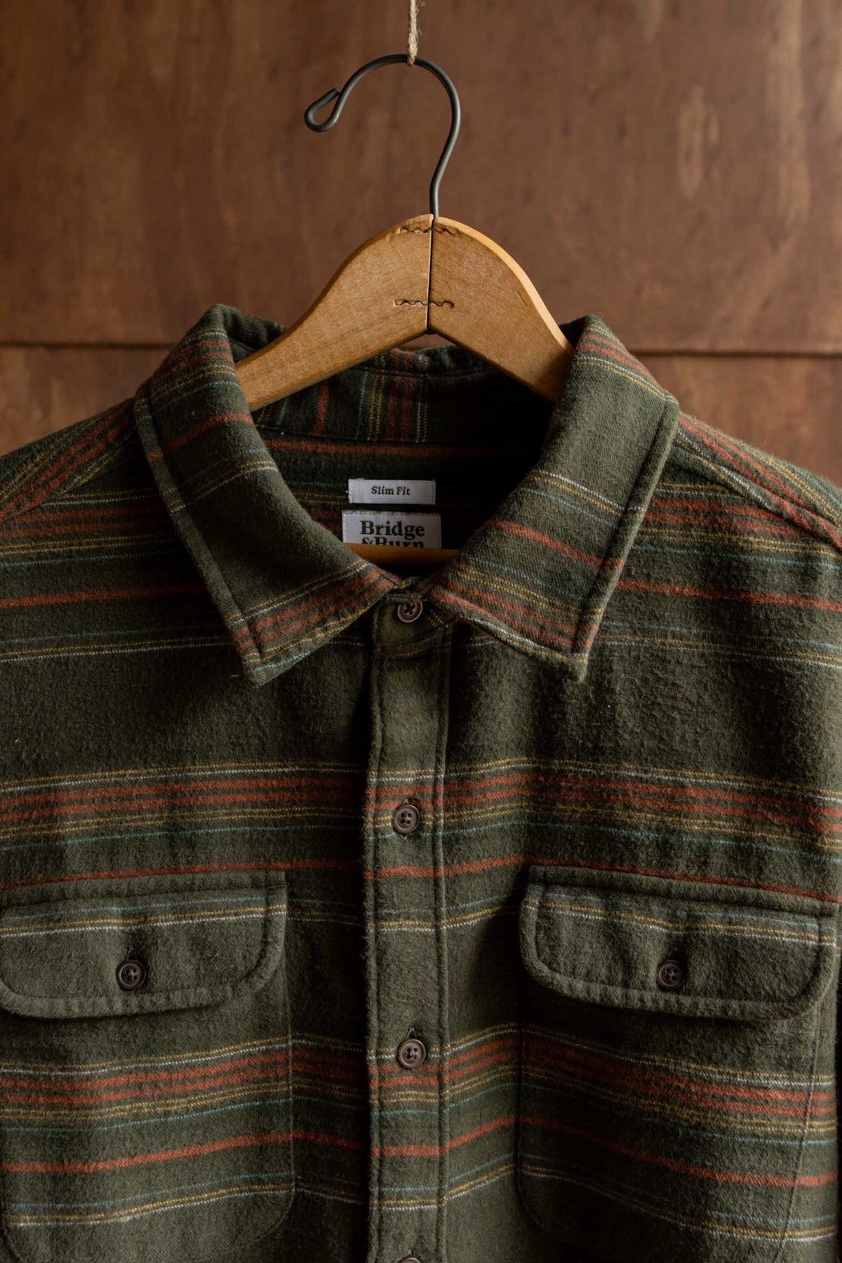 Cole Slim Shirt / Mallard Stripe
