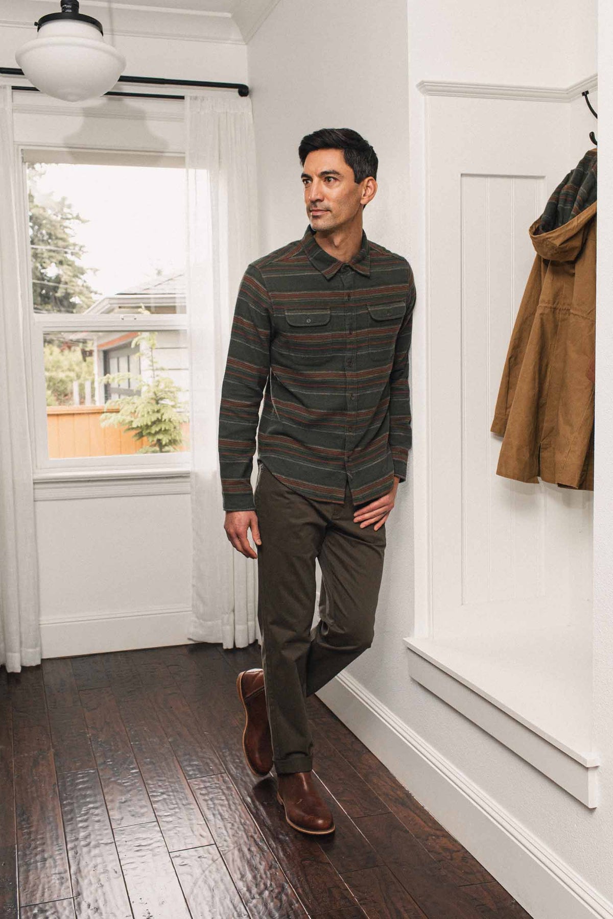 Cole Slim Shirt / Mallard Stripe