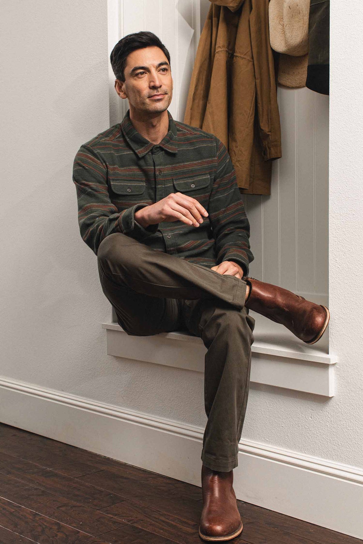 Cole Slim Shirt / Mallard Stripe