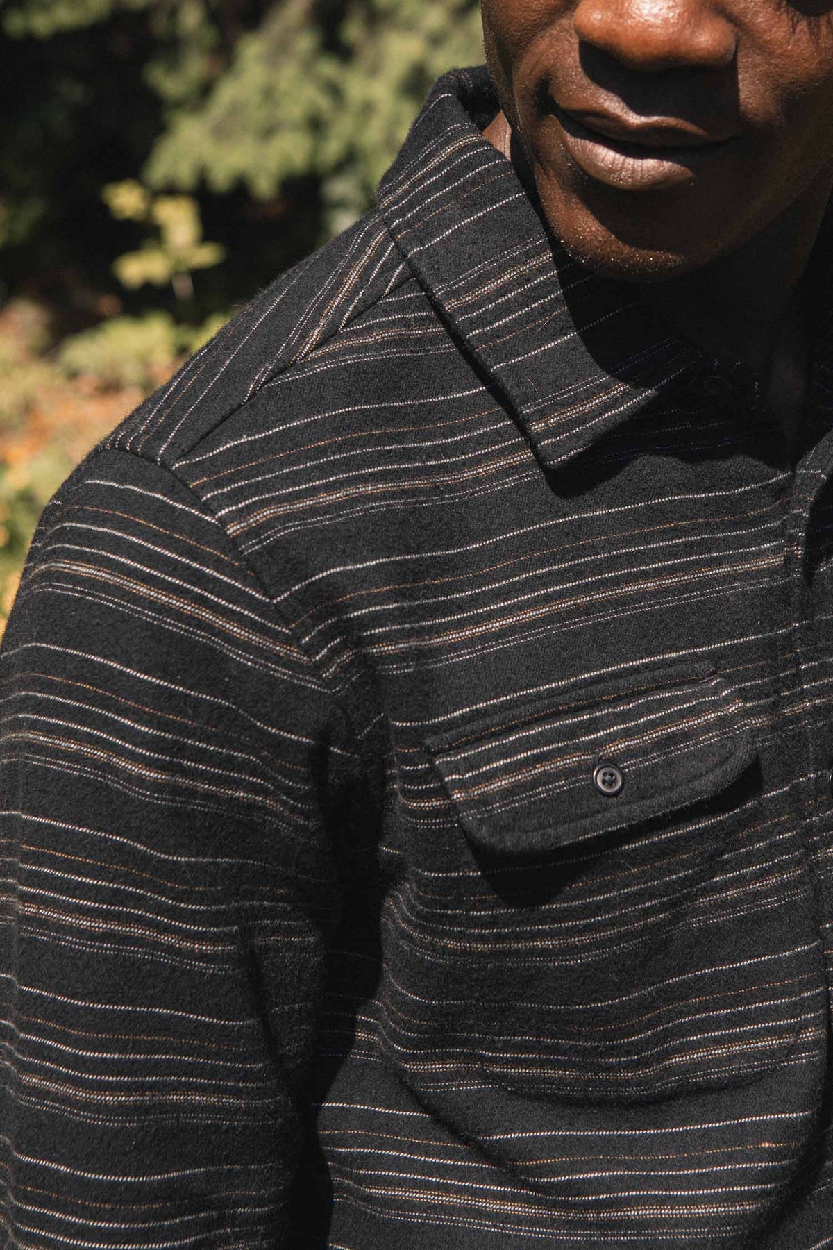 Cole Slim Shirt / Raven Stripe