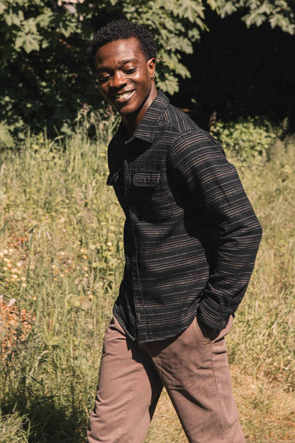 Cole Slim Shirt / Raven Stripe