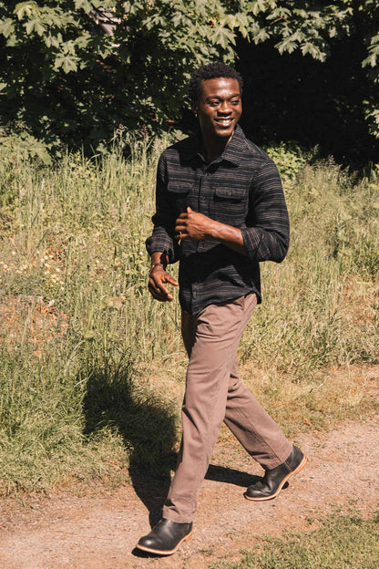 Cole Slim Shirt / Raven Stripe
