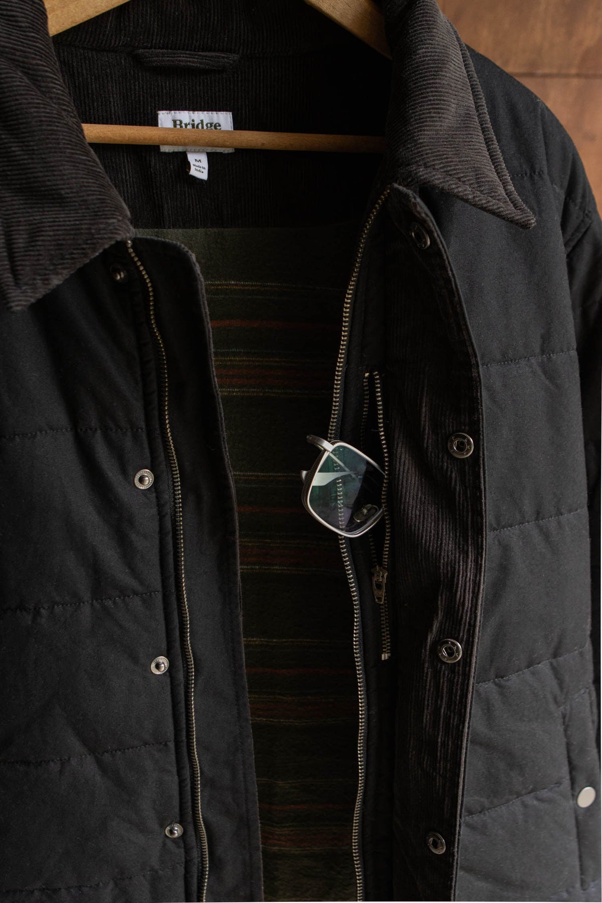 Holman Quilted Jacket / Black Canvas