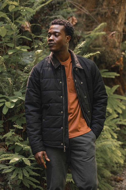 Holman Quilted Jacket / Black Canvas