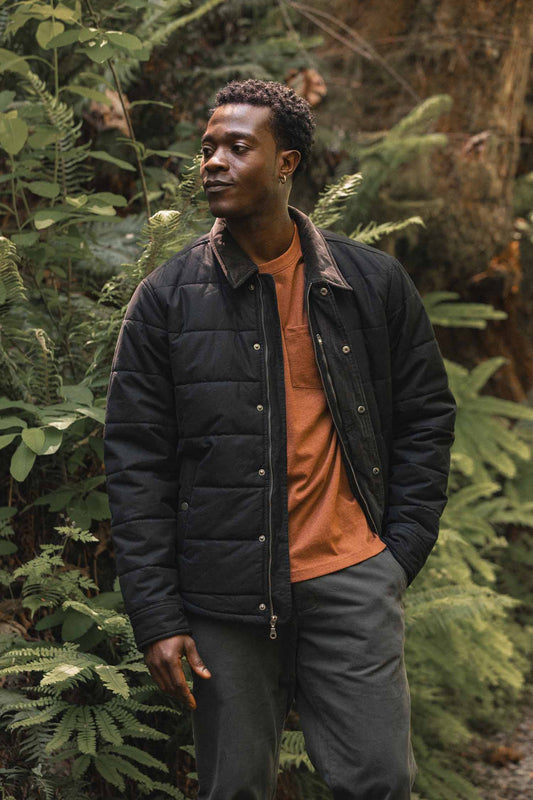 Holman Quilted Jacket / Black Canvas