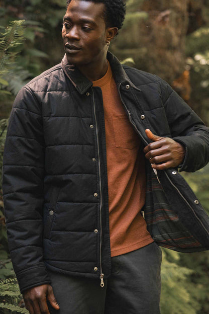 Holman Quilted Jacket / Black Canvas