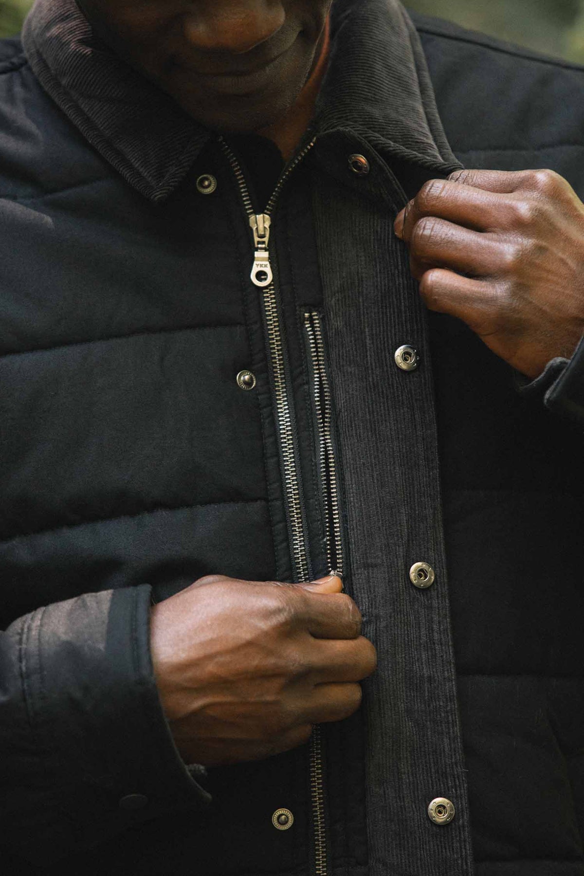 Holman Quilted Jacket / Black Canvas