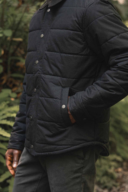 Holman Quilted Jacket / Black Canvas