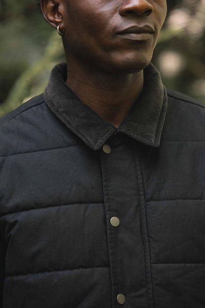 Holman Quilted Jacket / Black Canvas