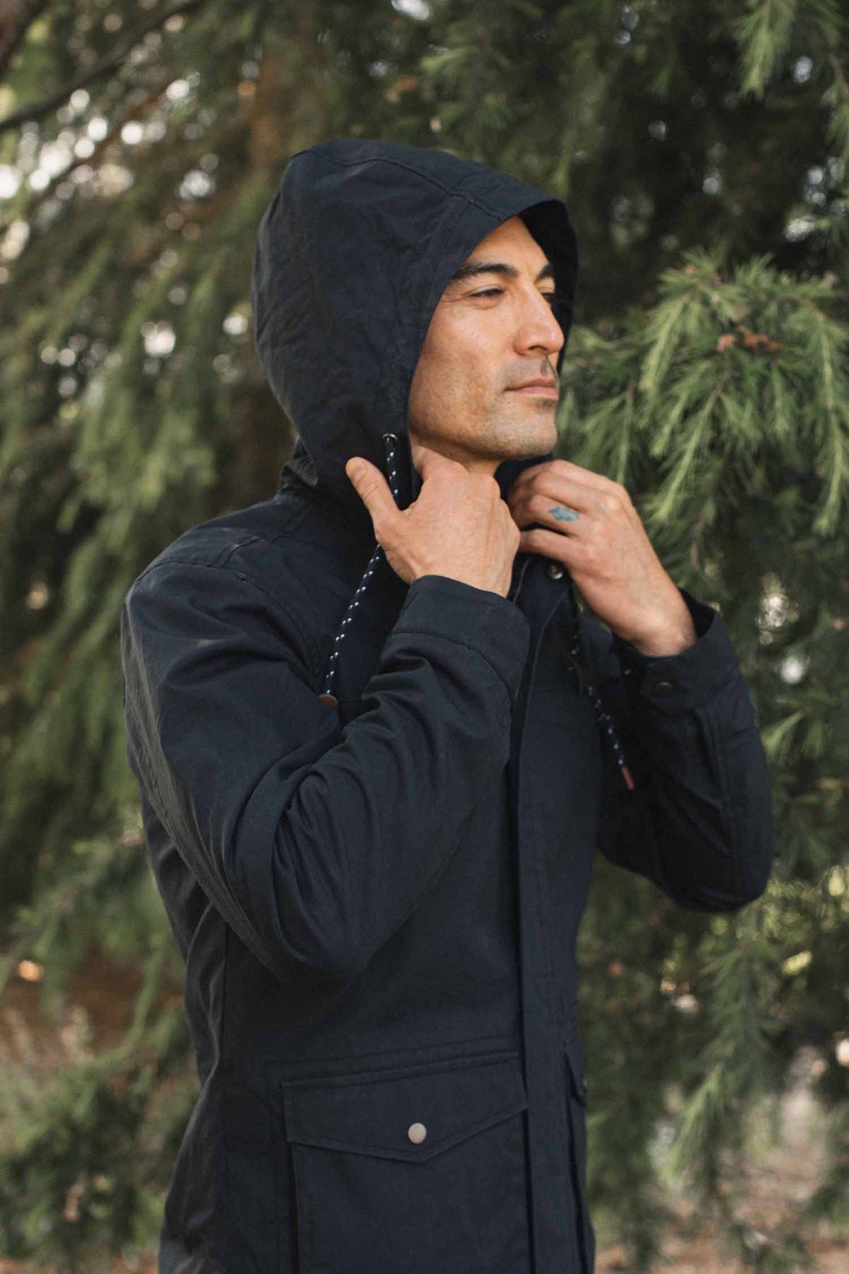 Marshall Jacket / Navy Waxed Canvas