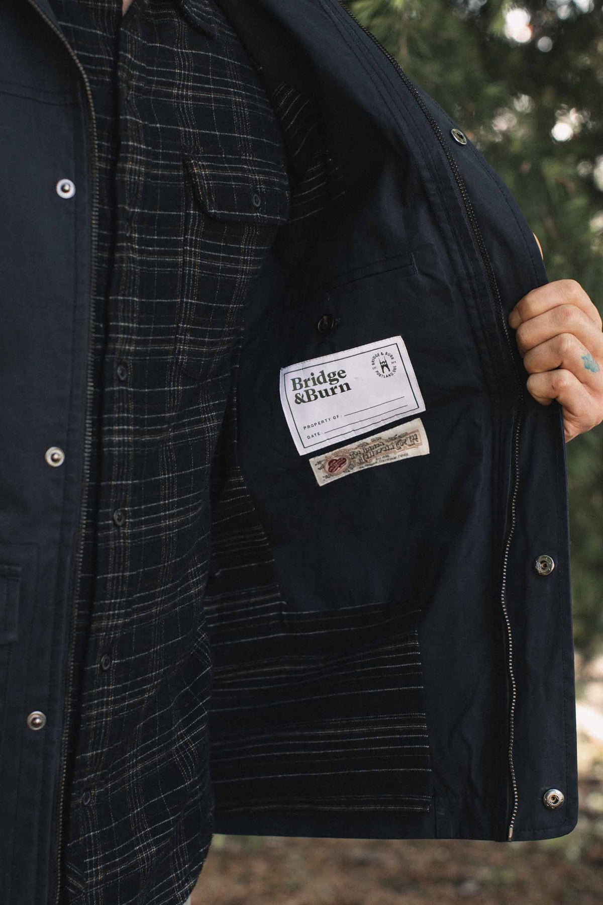 Marshall Jacket / Navy Waxed Canvas