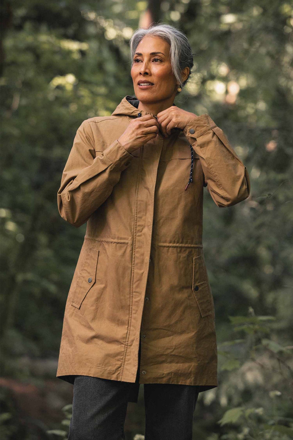 Briar Jacket / Dark Khaki Waxed Canvas
