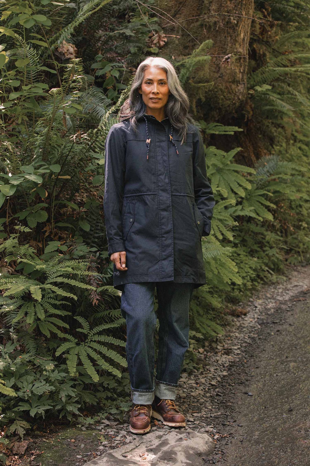 Briar Jacket / Navy Waxed Canvas
