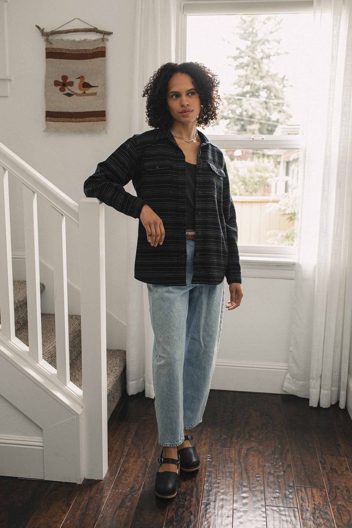 Lenon Shirt / Raven Stripe