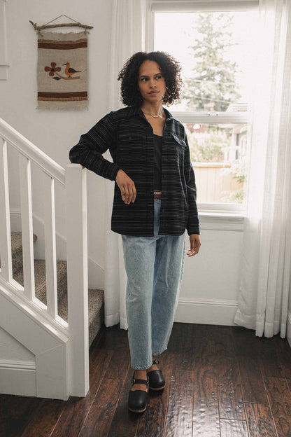 Lenon Shirt / Raven Stripe