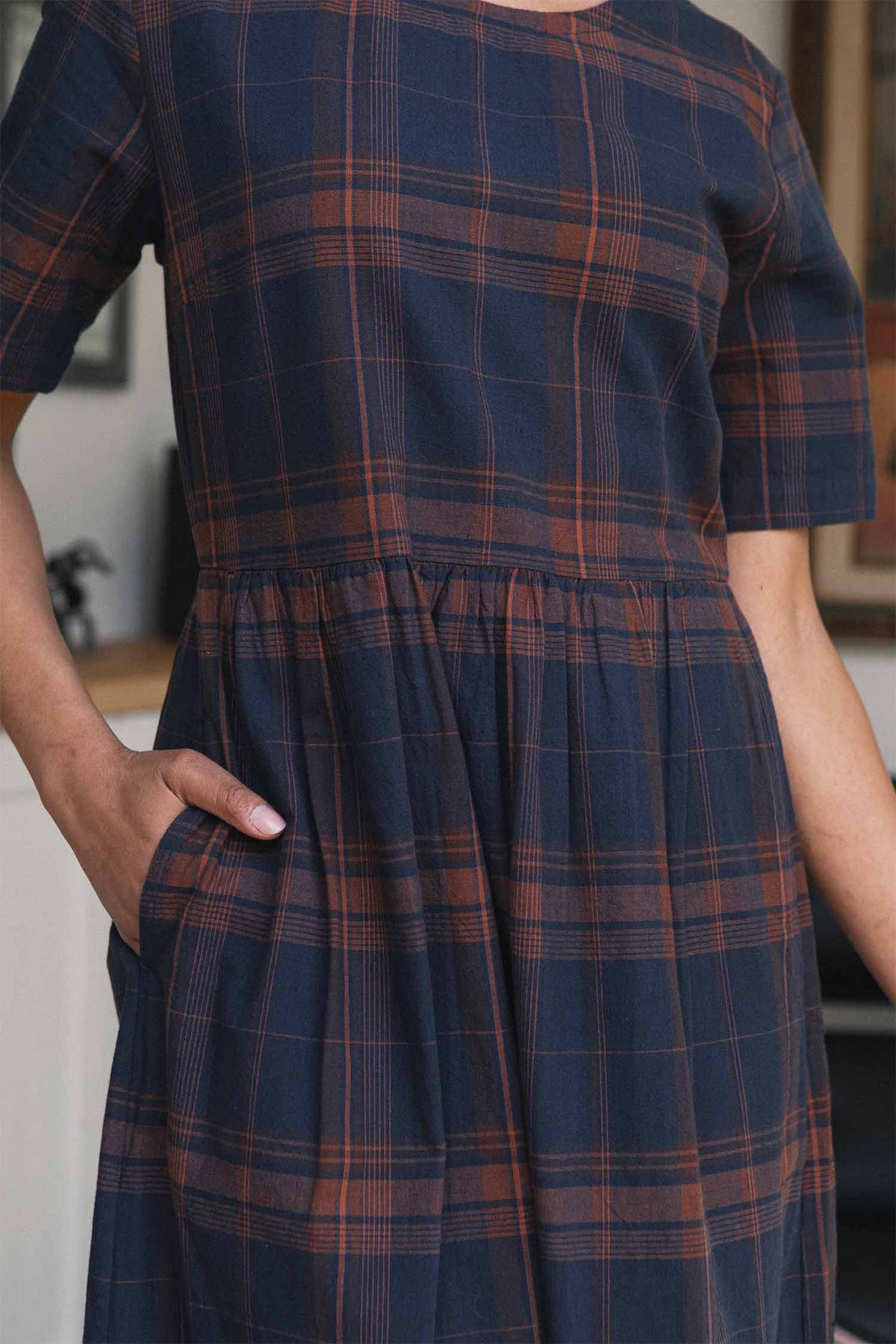Perry Dress / Cinder Plaid