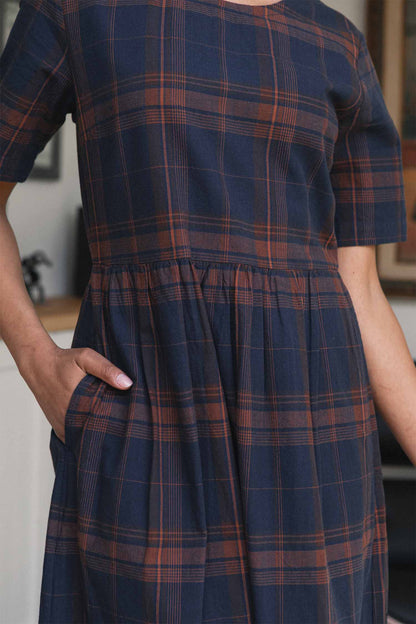 Perry Dress / Cinder Plaid