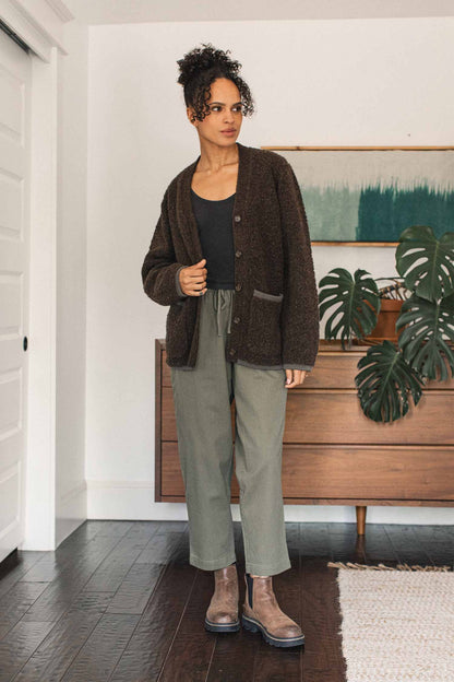 Whit Cardigan / Dark Olive